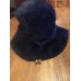 VINTAGE KANGOL MADE IN ENGLAND BLACK FAUX FUR DERBY HAT  eb-57412573